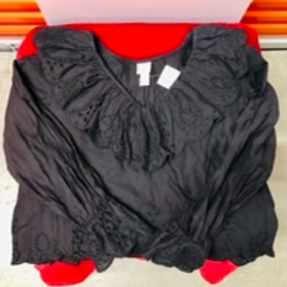 NWT Nice Ruffle Lace Top Blouse, 2